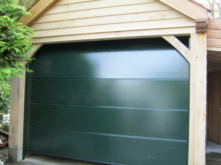 Hormann L-Ribbed Sectional in Moss Green By ABi Garage Doors
