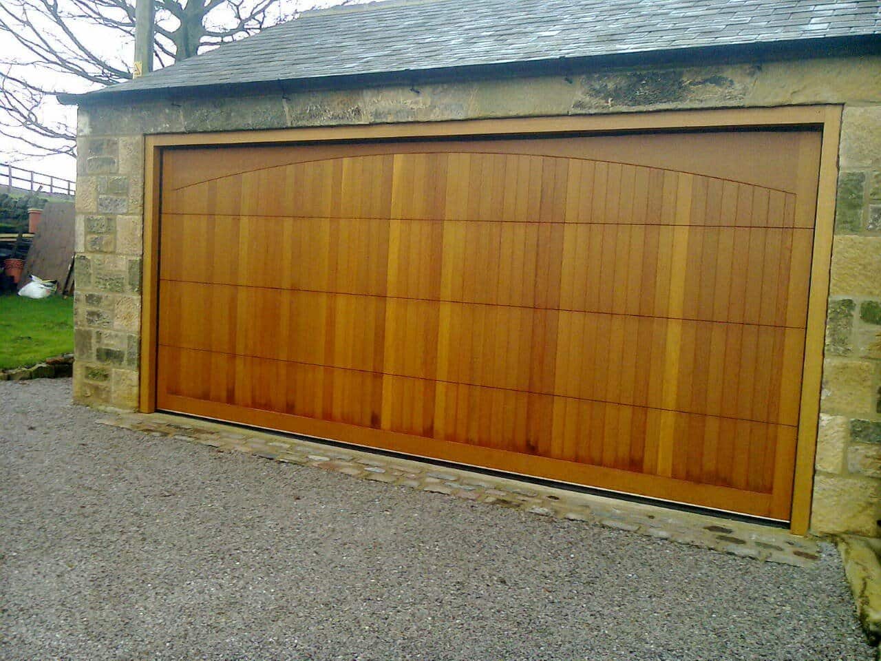 Cedar Door Company Bespoke Design Sectional Timber Garage Door By ABi Garage Doors