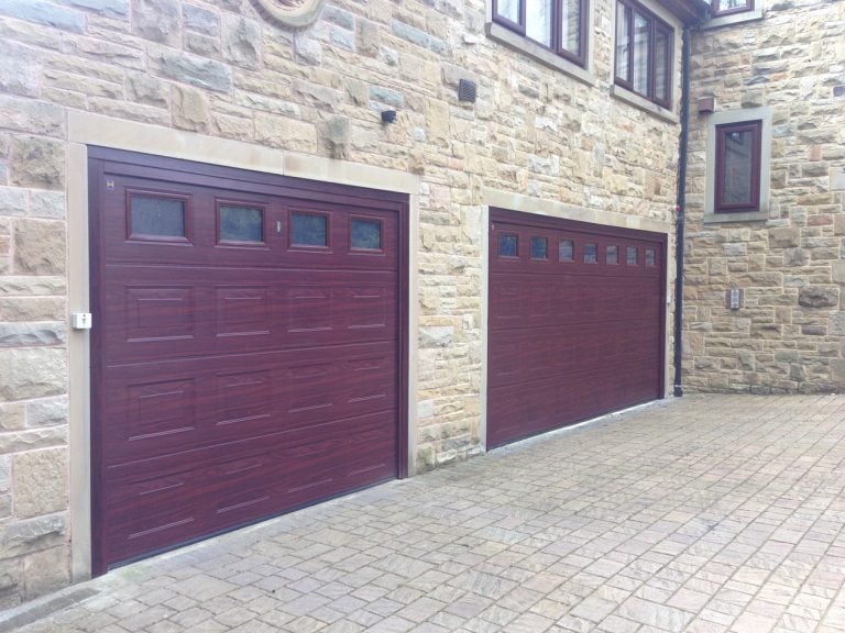 Hormann S Panel Sectional Garage Doors in Rosewood By ABi