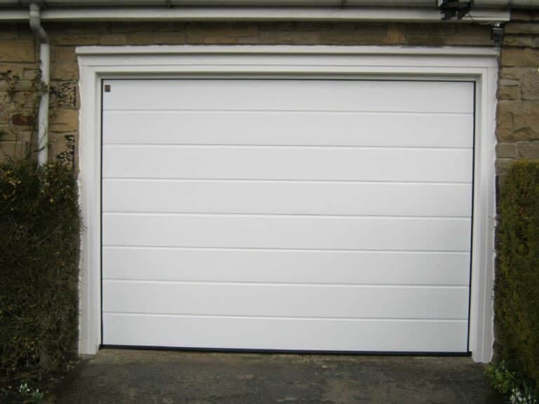 Hormann M Ribbed Insulated Sectional Garage Door in White By ABi