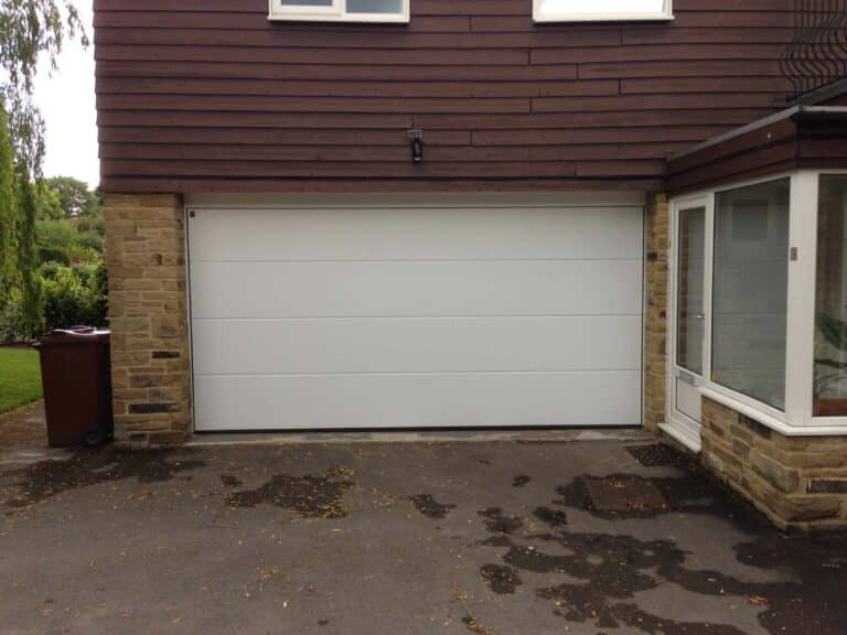 Hormann L Rib Sectional Garage Door in White By ABi