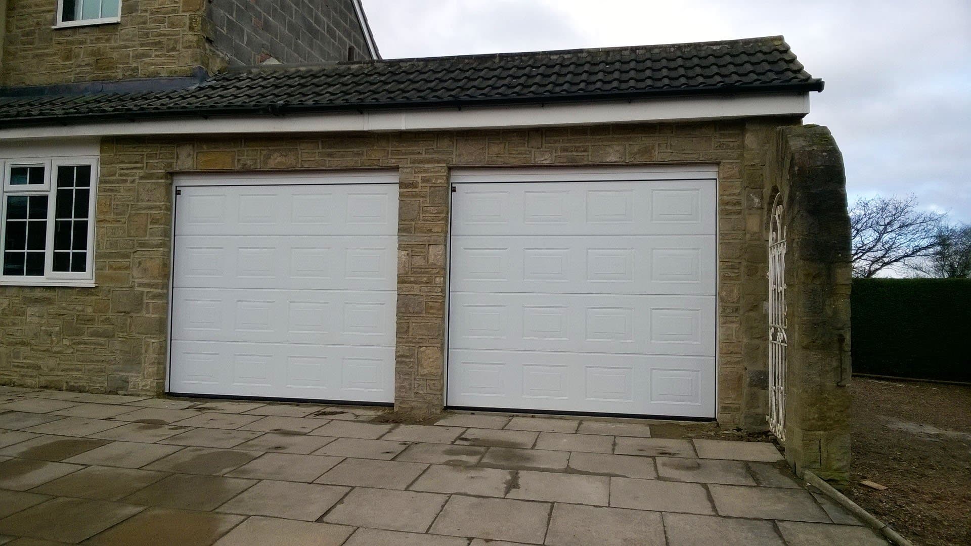 Hormann S-Panel Insulated Sectional Garage Door in White By ABi