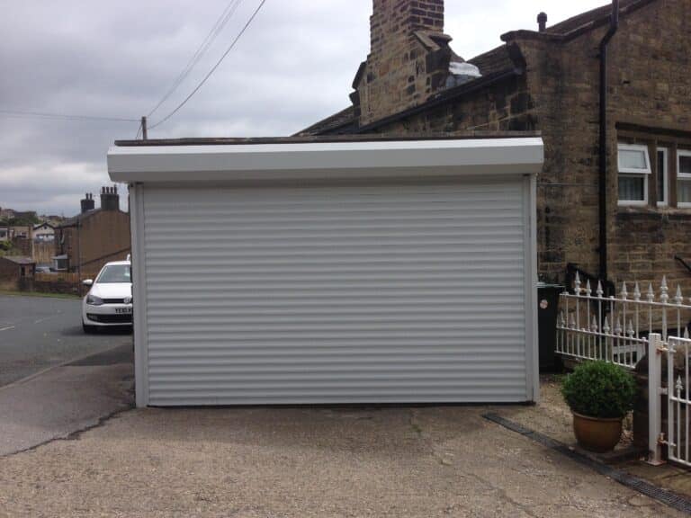Hormann External RollMatic Made to Measure Insulated Roller Door in Light Grey By ABi Garage Doors