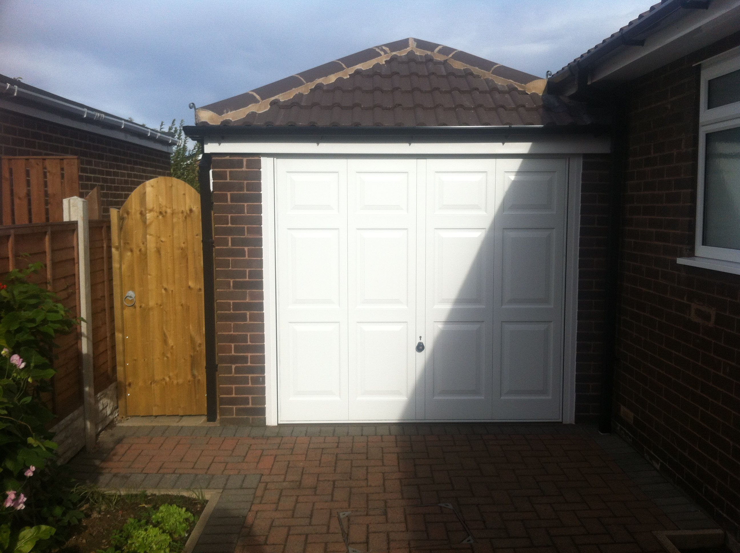 Hormann Up and Over Georgian Style in White By ABi Garage Doors