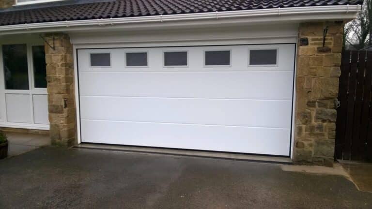 Hormann L Rib Sectional Garage Door with Glazing By ABi