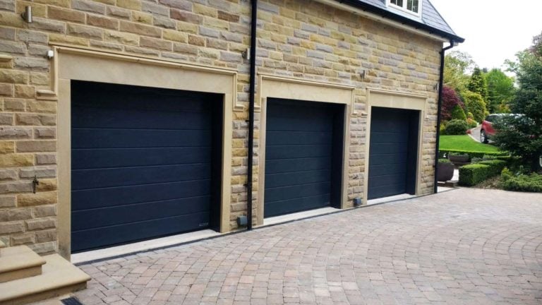 Hormann M Ribbed Sectional Garage Doors Anthracite Grey By ABi