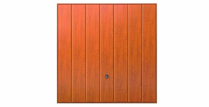 Hormann Steel Series 2601 Elegance Decograin Golden Oak Up and Over Garage Doors