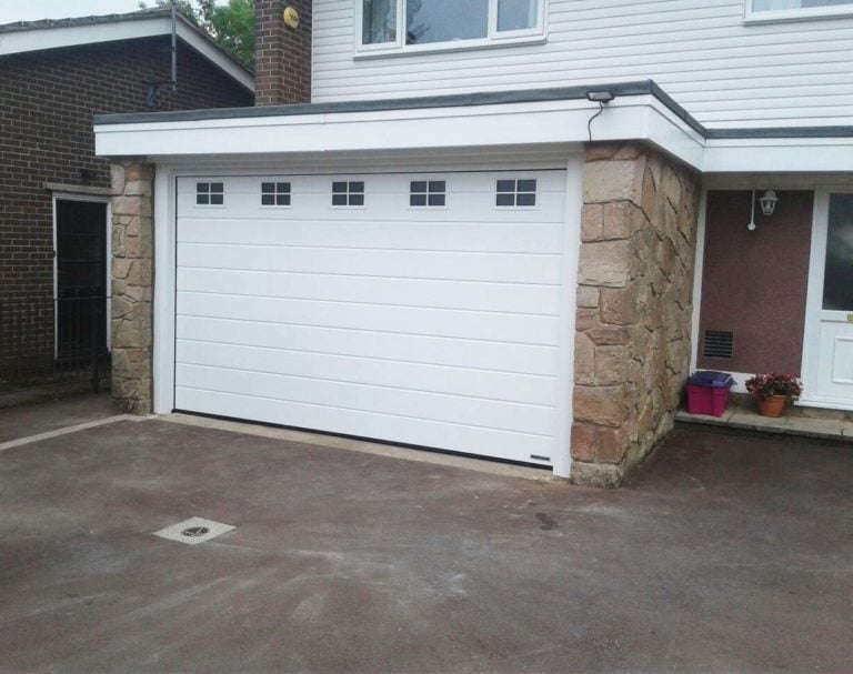 Hormann M Ribbed Sectional Garage Door with Glazing By ABi