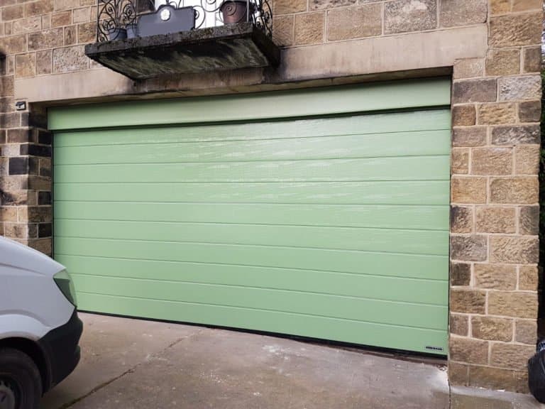 Hörmann Sectional Garage Door in Green