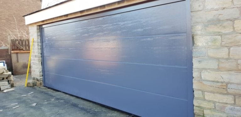 Sectional Garage Door in Blue