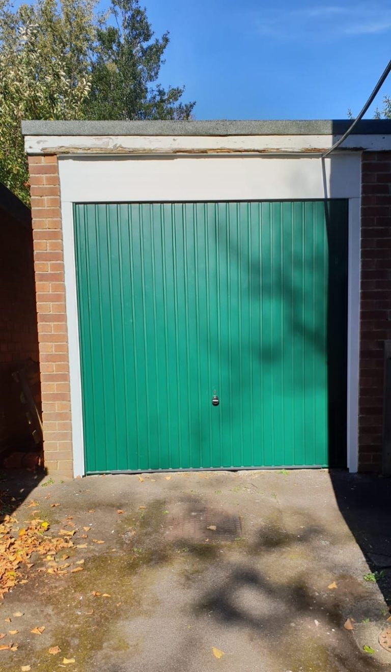 Up & Over Garage Door in Green