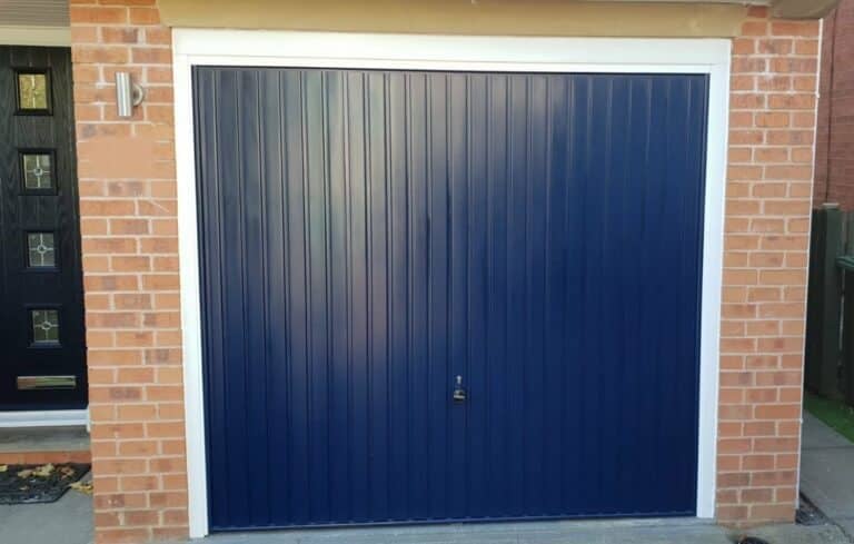 Up & Over Garage Door in Blue