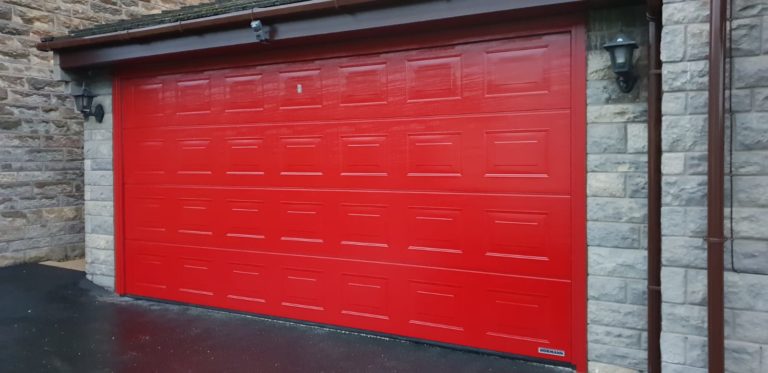 Hörmann Sectional Garage Door in Red
