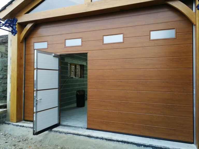 Sectional Garage Door With a Wicket Door