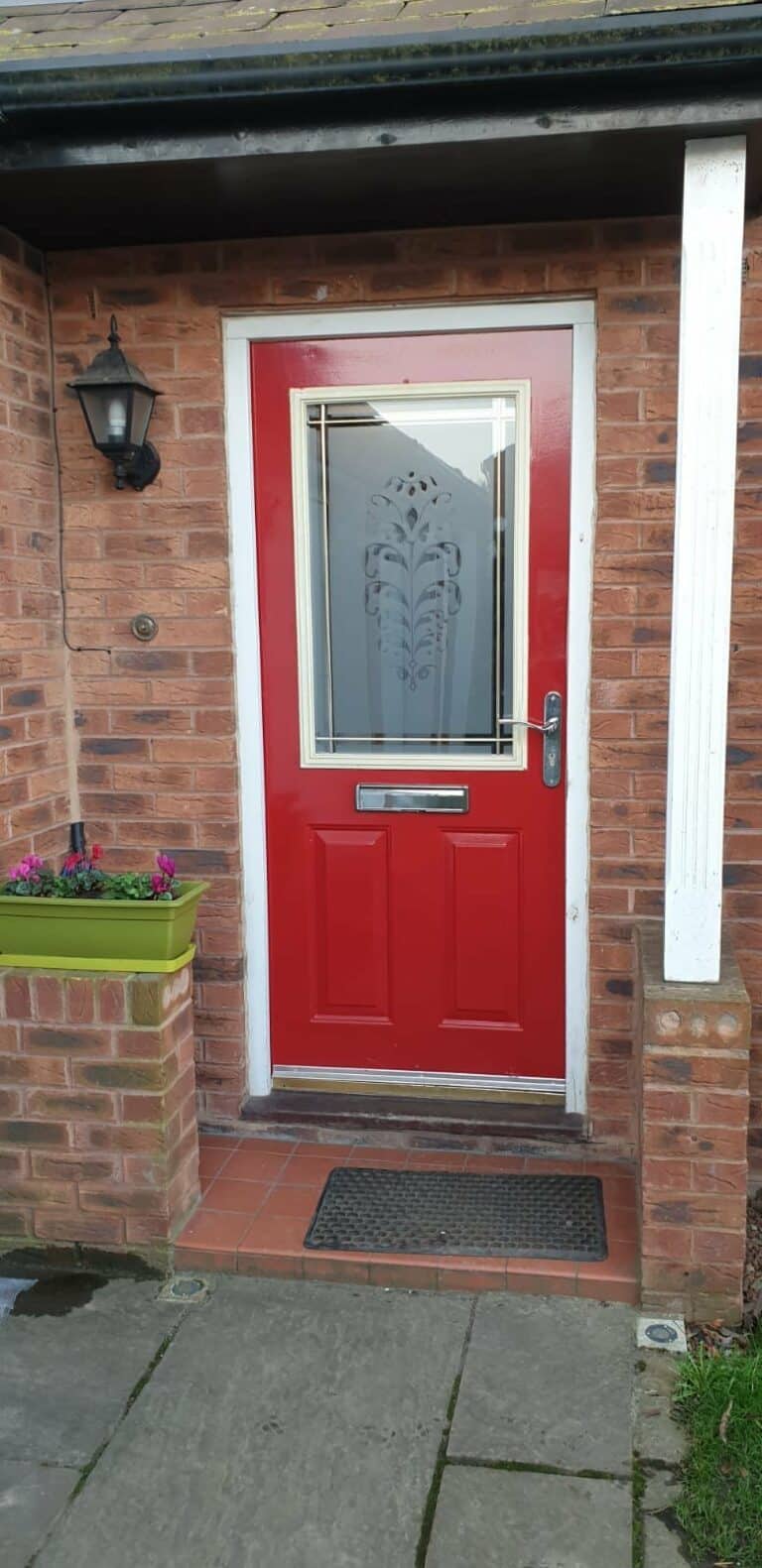 Red Composite Entrance Door