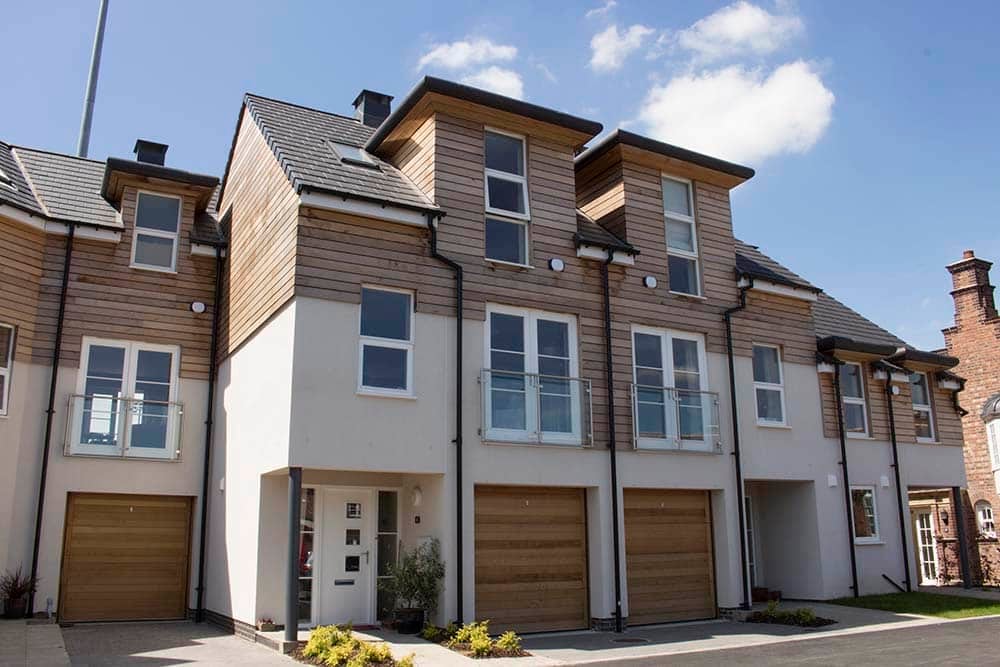 Esh Build Developments commission ABi Garage Doors to install timber sectional doors in York.