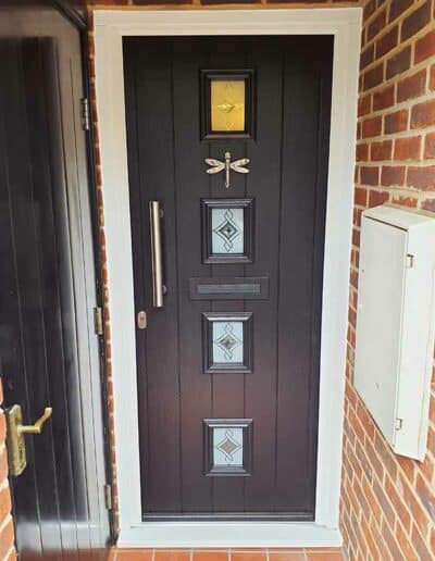 Black Composite Door Modern