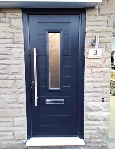 Modern Composite Door in Anthracite Grey