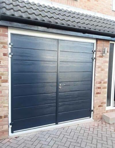 Anthracite Side Hinged Insulated Garage Door