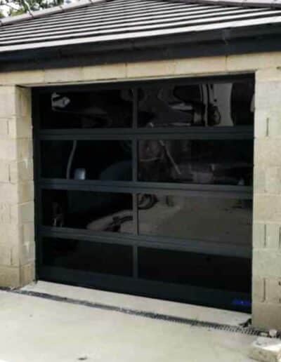 Aluminum Glazed Sectional Garage Door