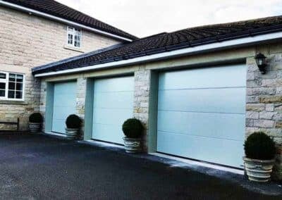 Large Ribbed Sectional Garage Door