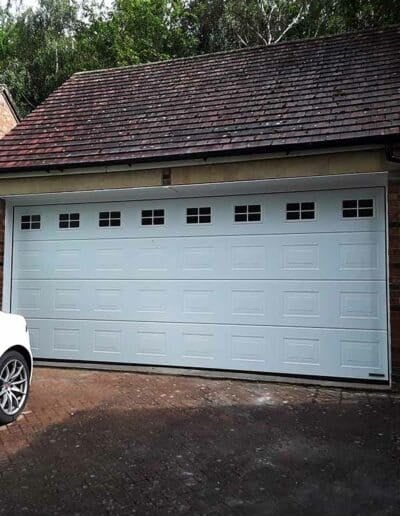 Georgian Sectional Garage Door White