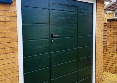 Wicket Garage Door in Green