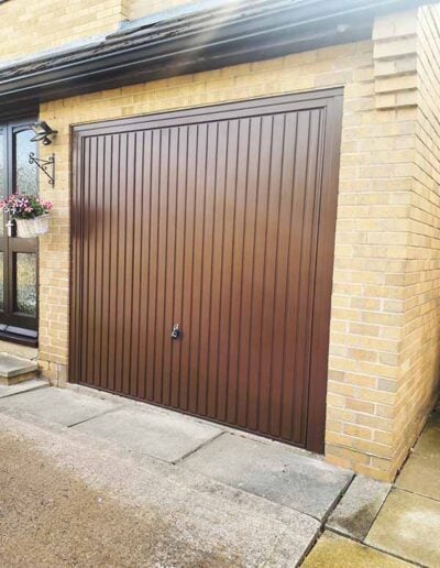 Up and Over Garage Door in Brown