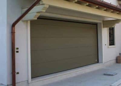 Delta Overlap Garage Door in Grey