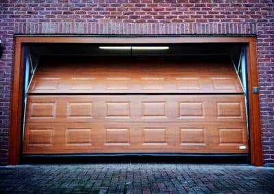 Delta Overlap Garage Door in Wood Effect