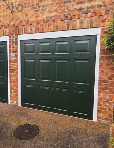 Green Up and Over Garage Door