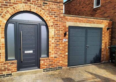 Matching Garage Door and Front Door in Anthracite Grey