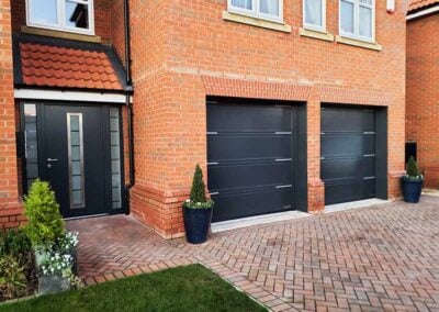 Matching Garage Door and Front Door in Anthracite Grey