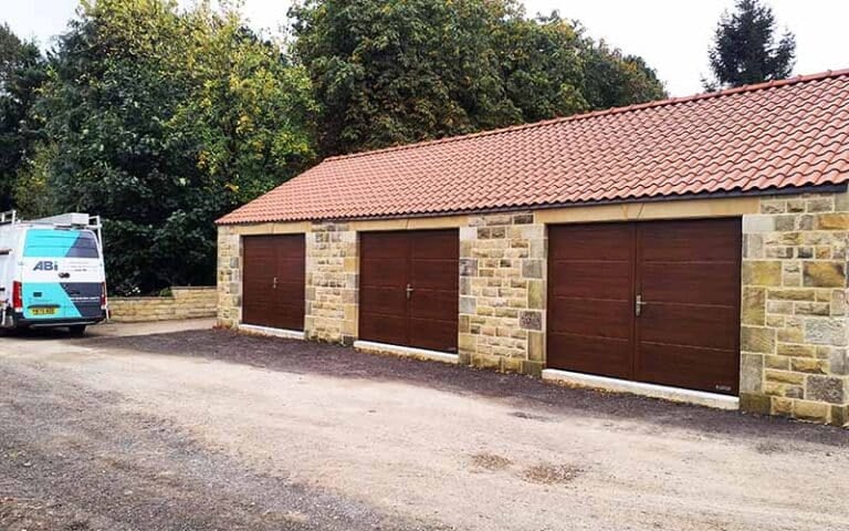 Matching Side Hinged Garage Doors