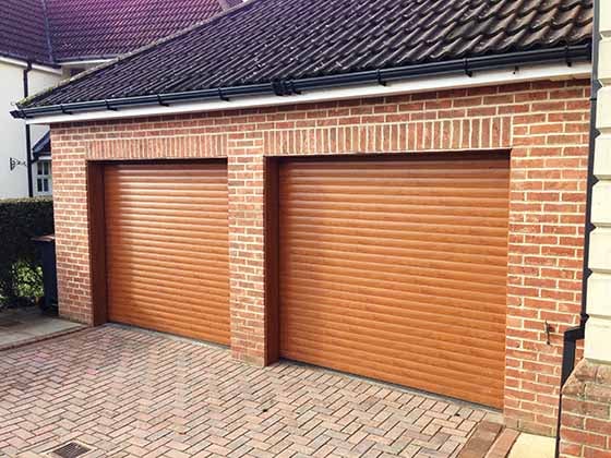 Roller garage doors installed by ABi