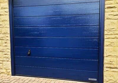 Blue Sectional Garage Door Install (Steel)