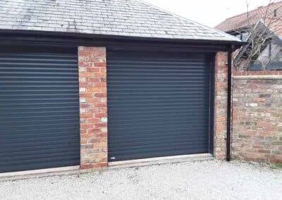 Aluminium Roller Garage Doors in Anthracite Grey