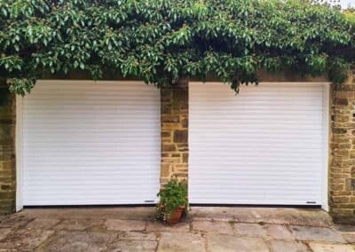 White Aluminium Roller Garage Doors By ABi Doors