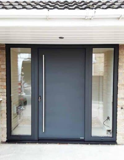 Steel Entrance Door to Match Garage Door