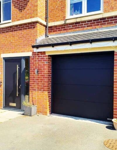 Matching Front Door and Garage Door installed in Pontefract By ABi Doors