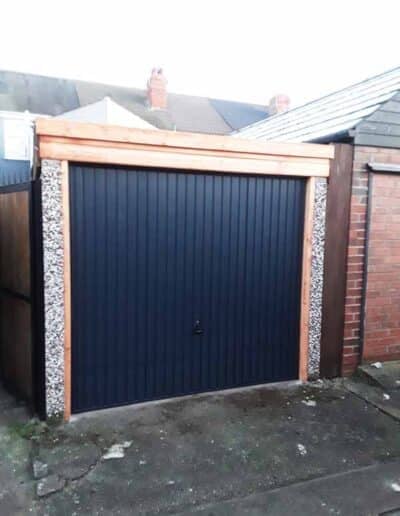 Up and Over Garage Door in Anthracite Grey Installed in Pontefract