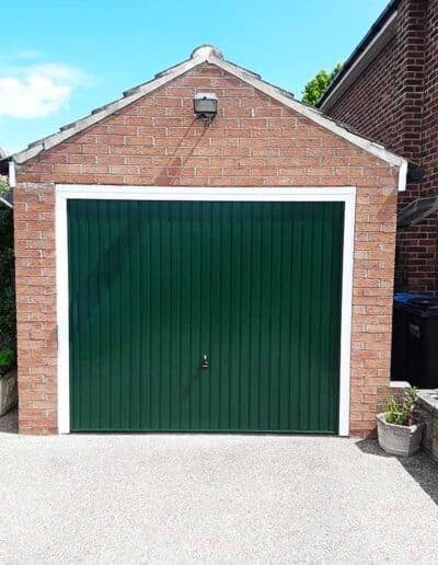 Green Up and Over Garage Door in Ilkley By ABi