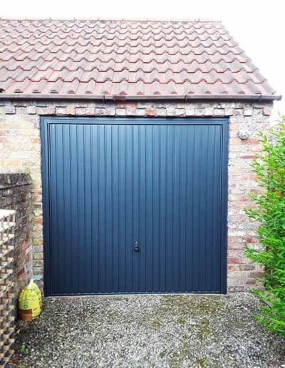 Anthracite Grey Up and Over Garage Door installed in Ilkley By ABi Doors