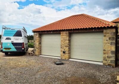 ABi Install Pale Grey Sectional Garage Doors