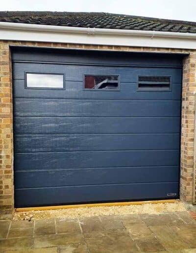 Sectional Garage Door with Windows in Dewsbury